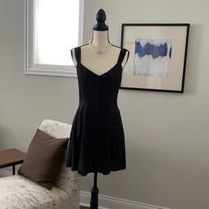 Black A-line mini dress